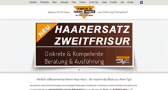 Desktop Screenshot of haar-haus.de