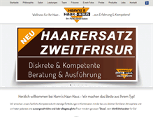 Tablet Screenshot of haar-haus.de